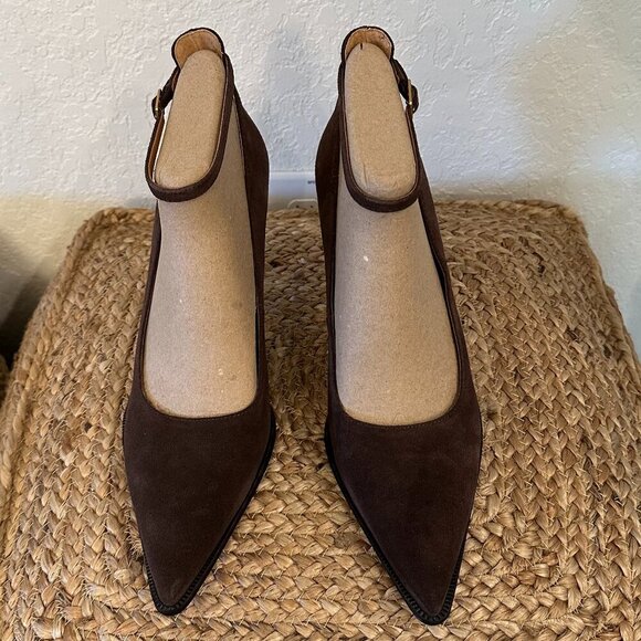 Franco Sarto Adeja Brown Suede Pumps - Size 11M - NEW in Box! - Picture 2 of 4